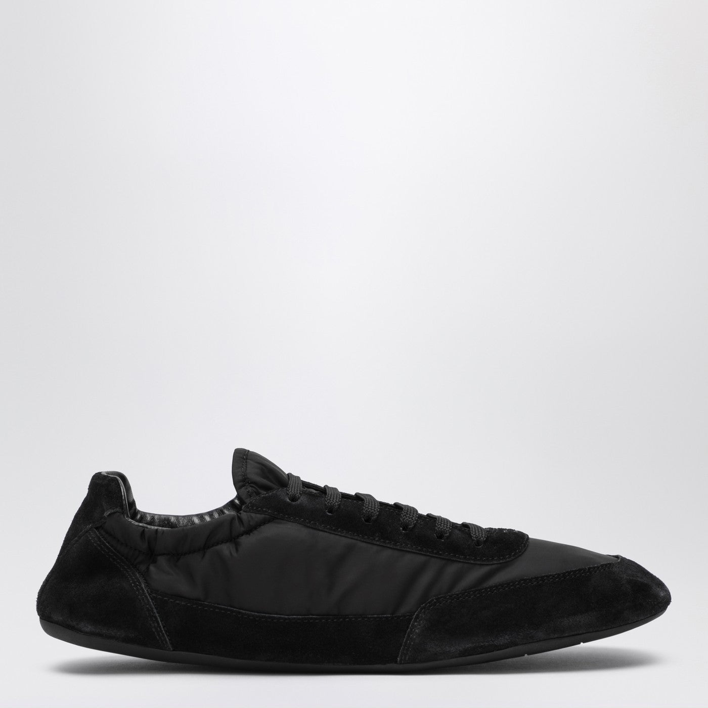 Collapse Re-Nylon and Suede Sneaker