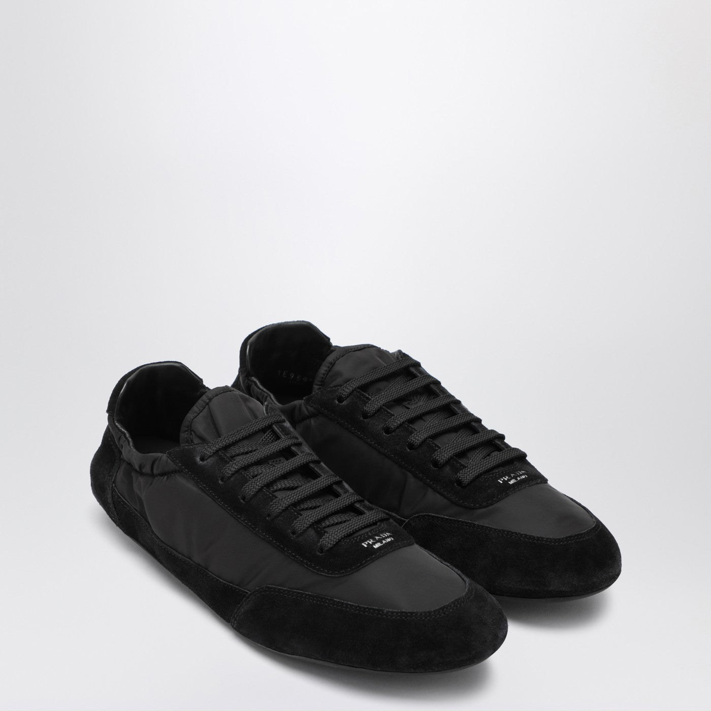 Collapse Re-Nylon and Suede Sneaker