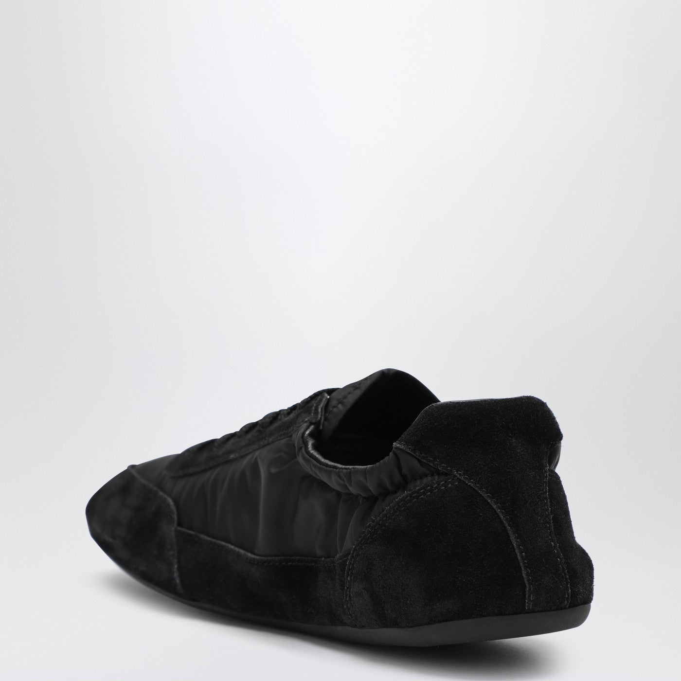 Collapse Re-Nylon and Suede Sneaker