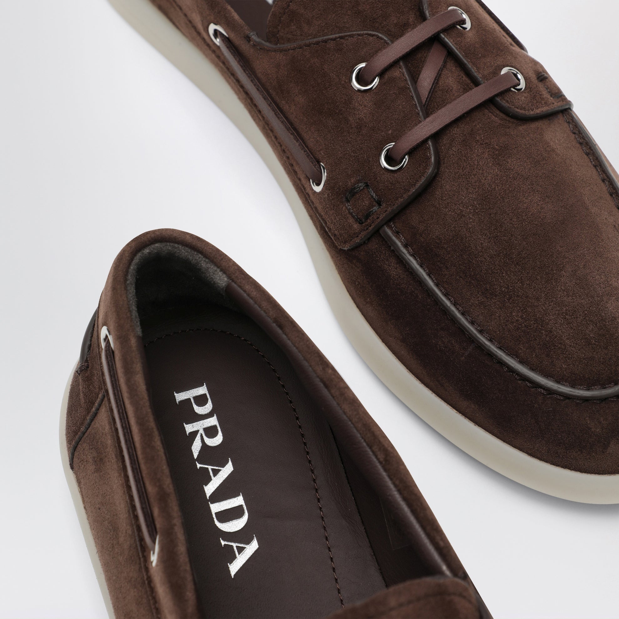 Brown Suede Boat Shoes