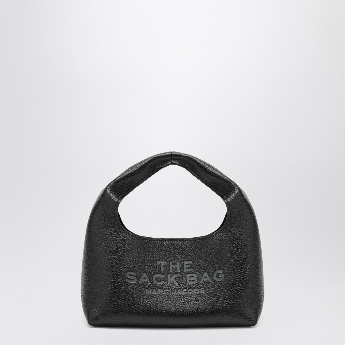 The Mini Sac Bag en cuir pleine fleur noir