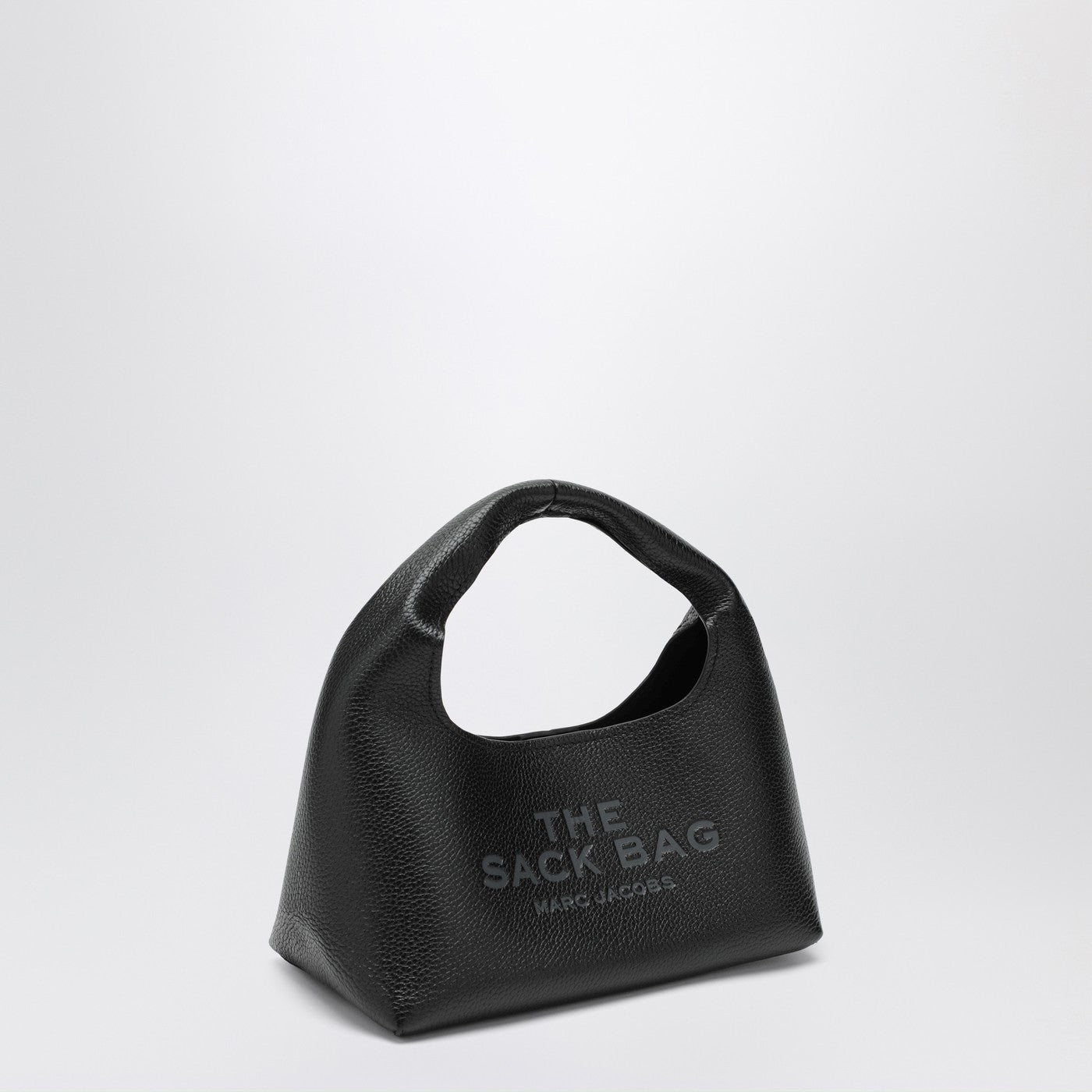 The Mini Sac Bag en cuir pleine fleur noir