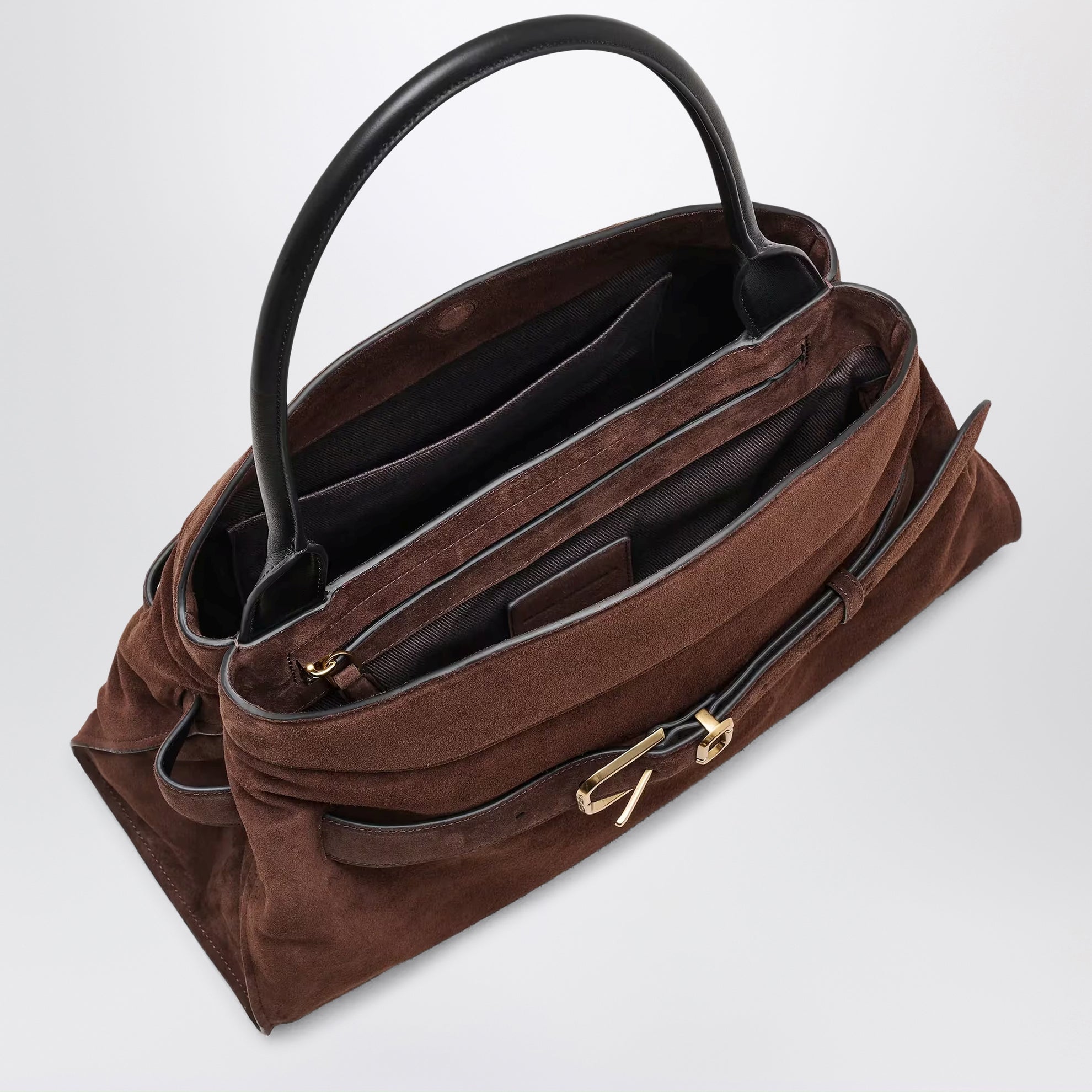 Dakota bag in suede Dark Brown