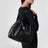 Black The Cristina Tote bag in leather