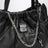 Black The Cristina Tote bag in leather