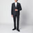 Black wool trousers