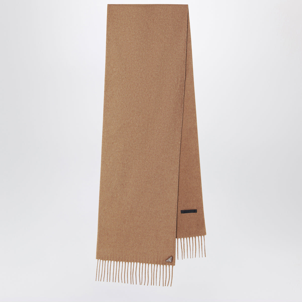 Camel silk and cashmere scarf