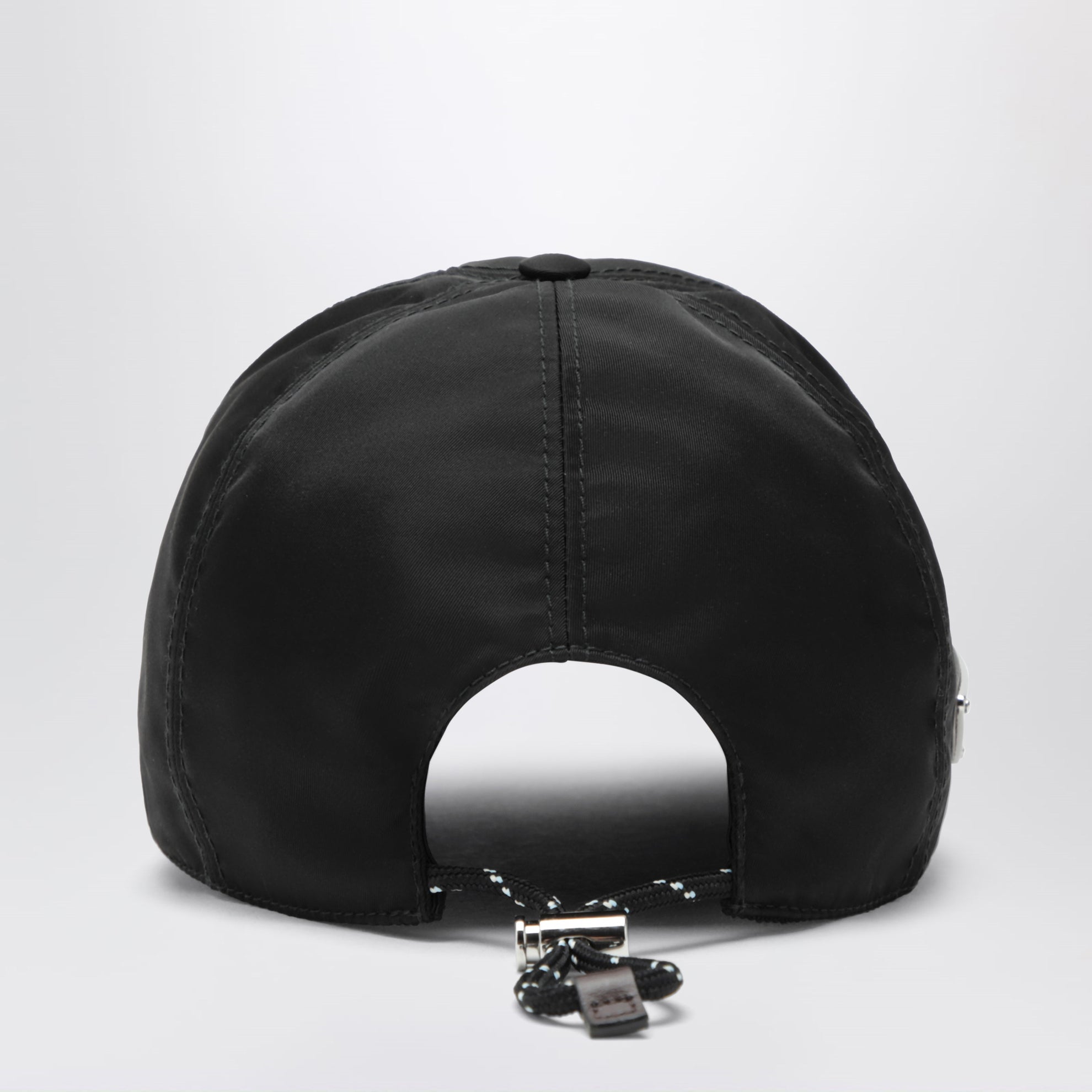 Cappello da baseball Prada Speedrock in Re-Nylon nero