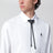 Bolo Tie nero in Saffiano con logo