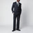 Navy double-breasted wool suit
