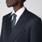 Navy double-breasted wool suit