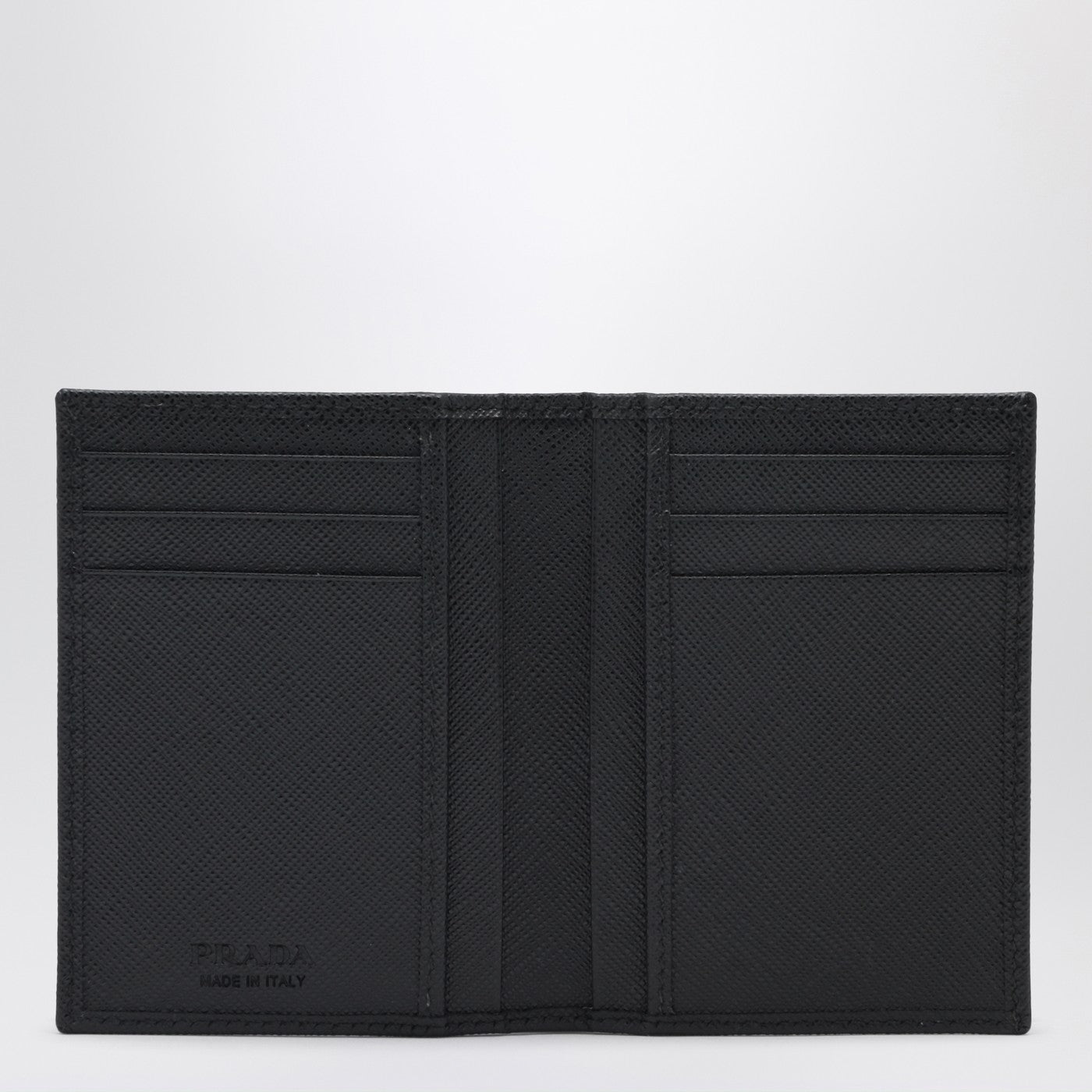 Schwarzer Kartenhalter aus Saffiano-Leder