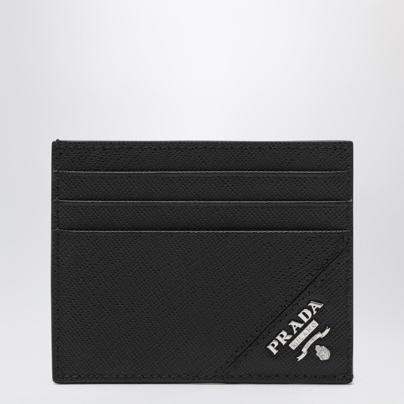 Black Saffiano leather card holder