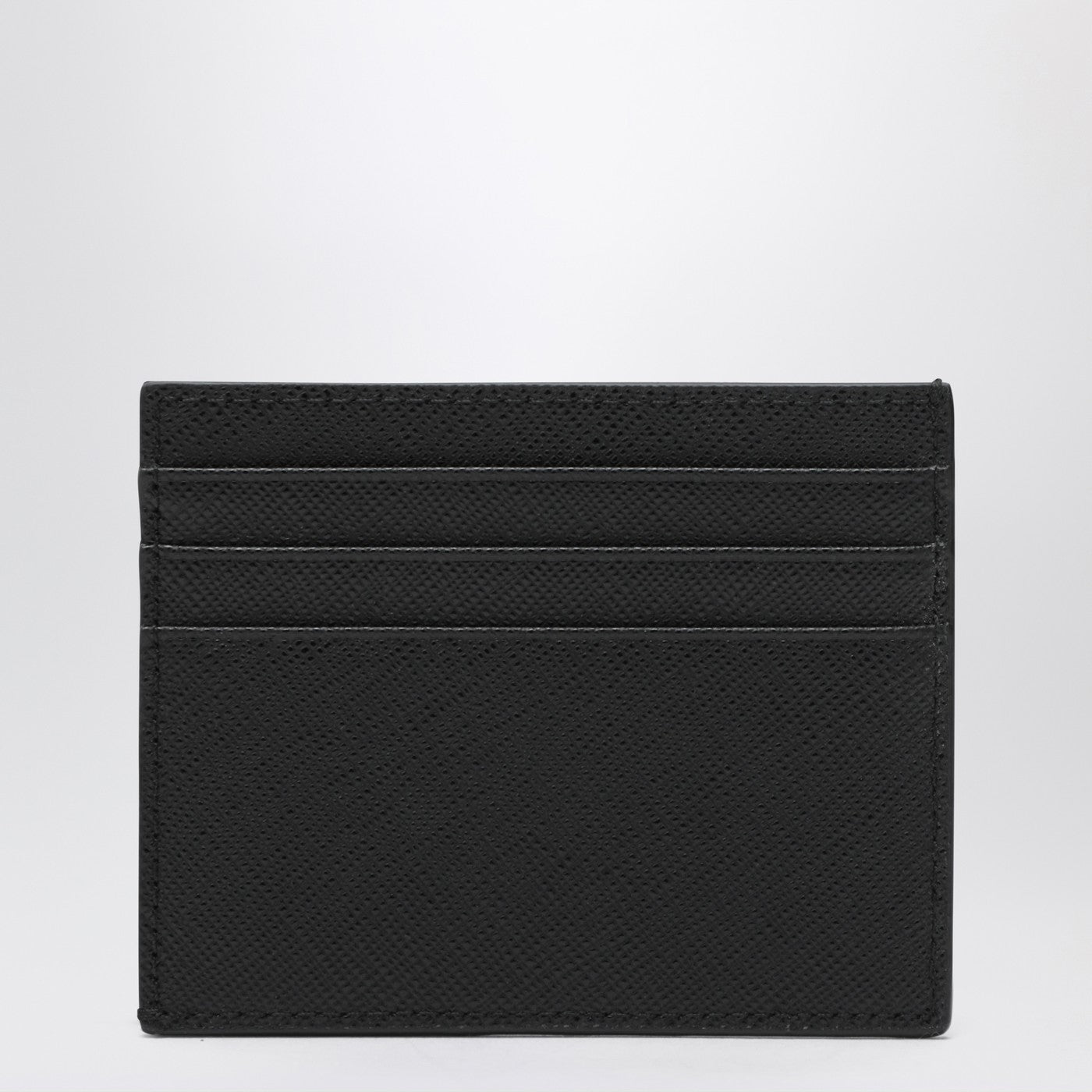 Black Saffiano leather card holder