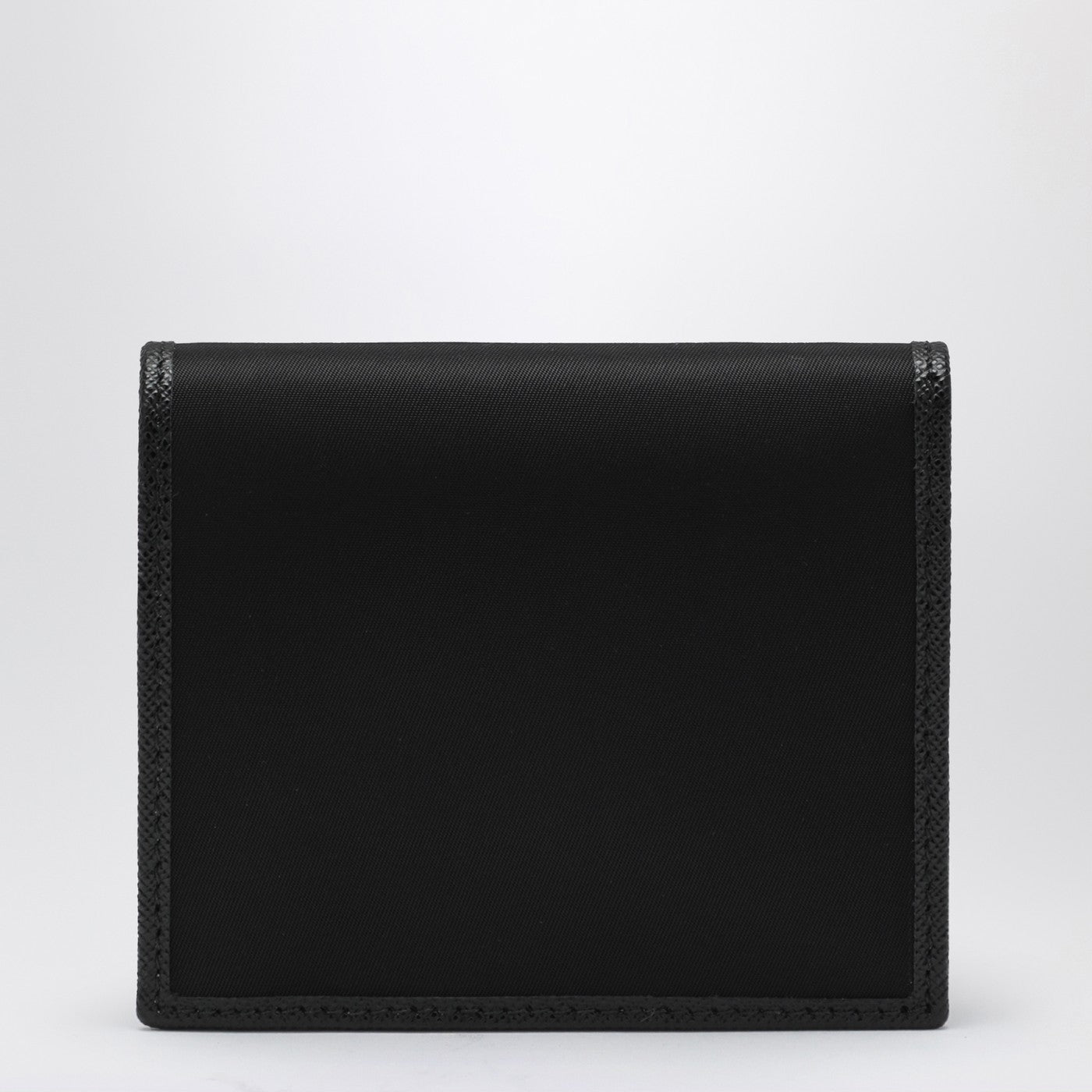 Black wallet in nylon e Saffiano