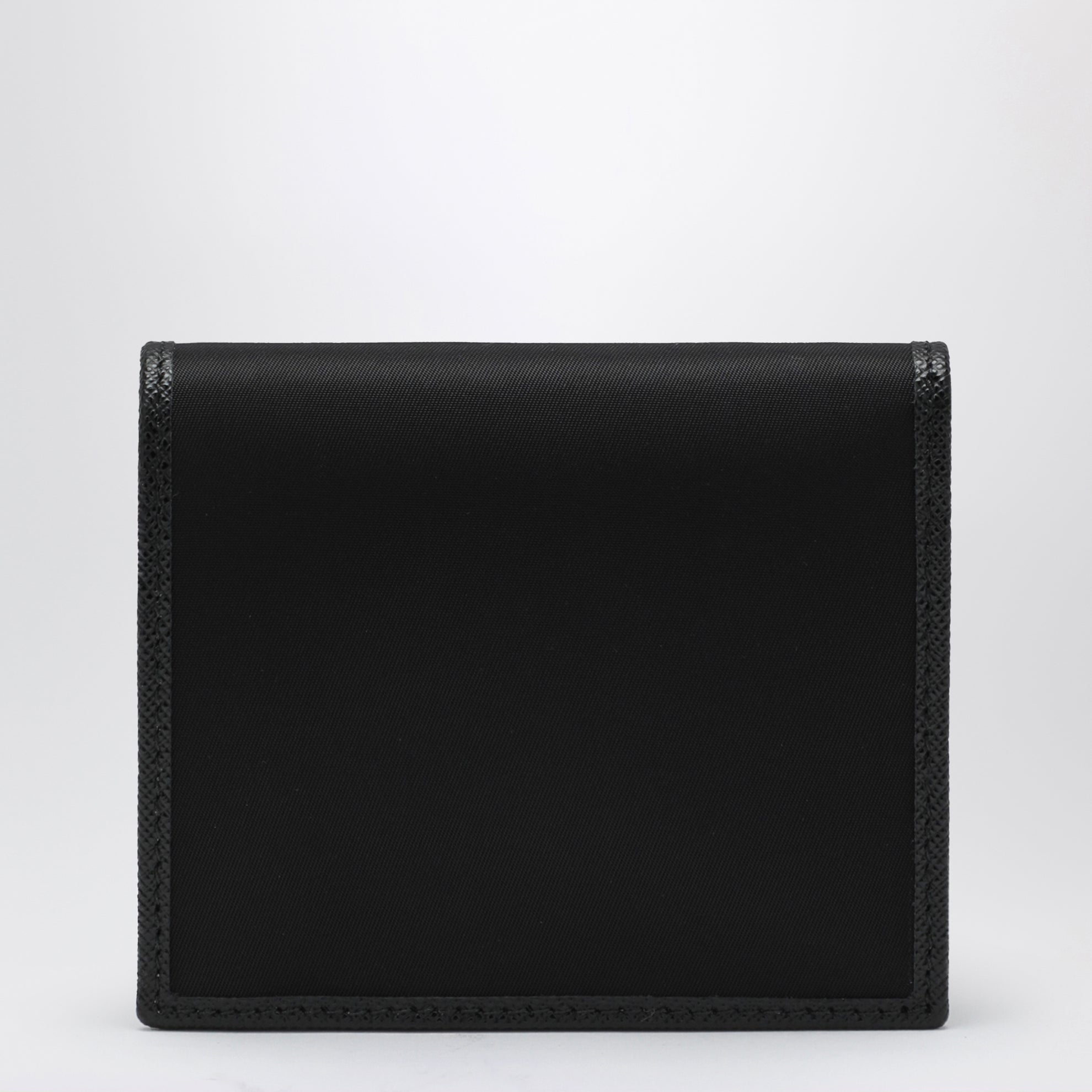 Portafoglio in Re-Nylon e Saffiano nero