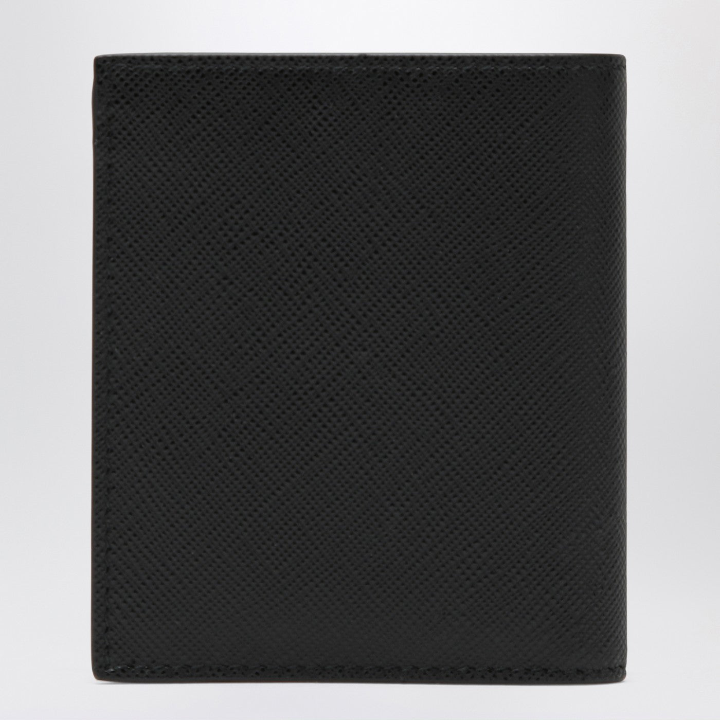 Small black wallet in Saffiano
