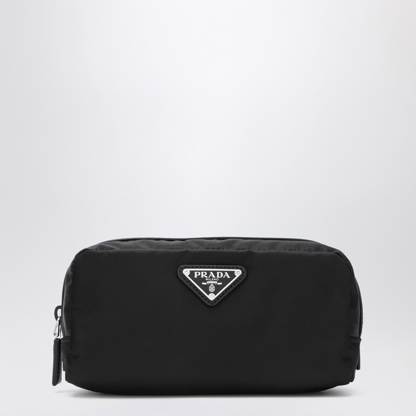 Trousse de toilette en Re-Nylon noir avec logo