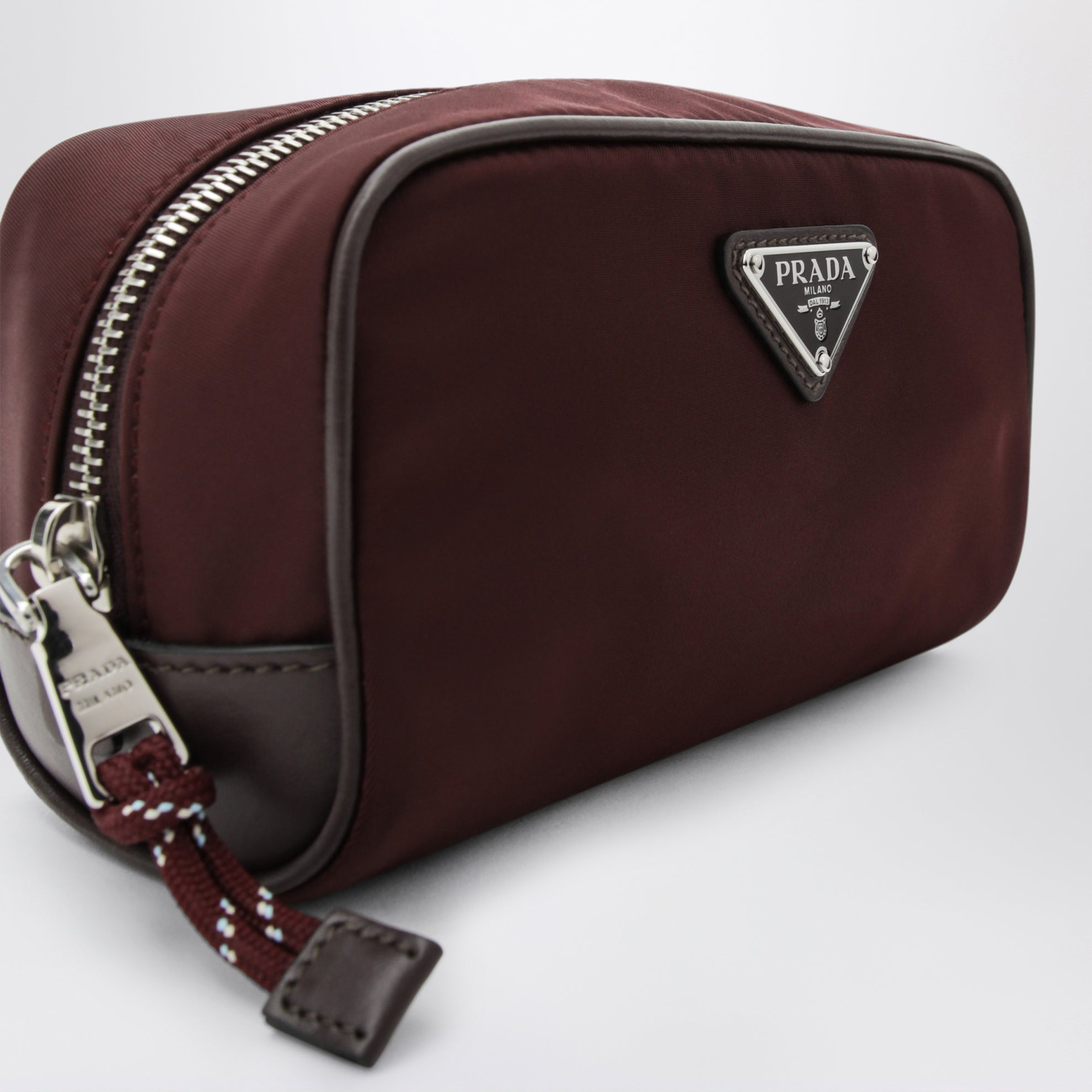 Contenitore Speedrock in Re-Nylon e pelle bordeaux