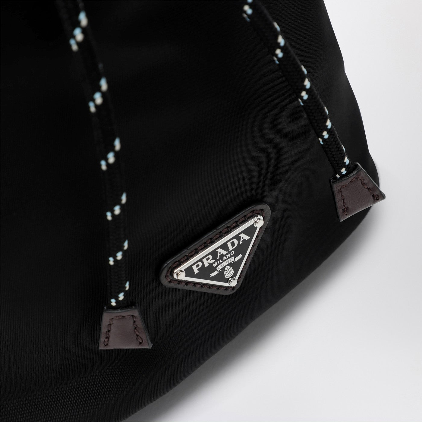 Speedrock pouch in black Re-Nylon and leather