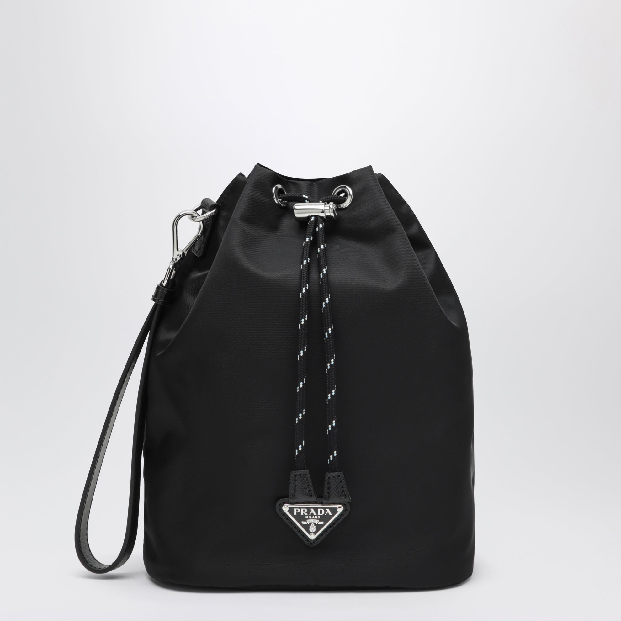 Pouch Speedrock in Re-Nylon e pelle nera