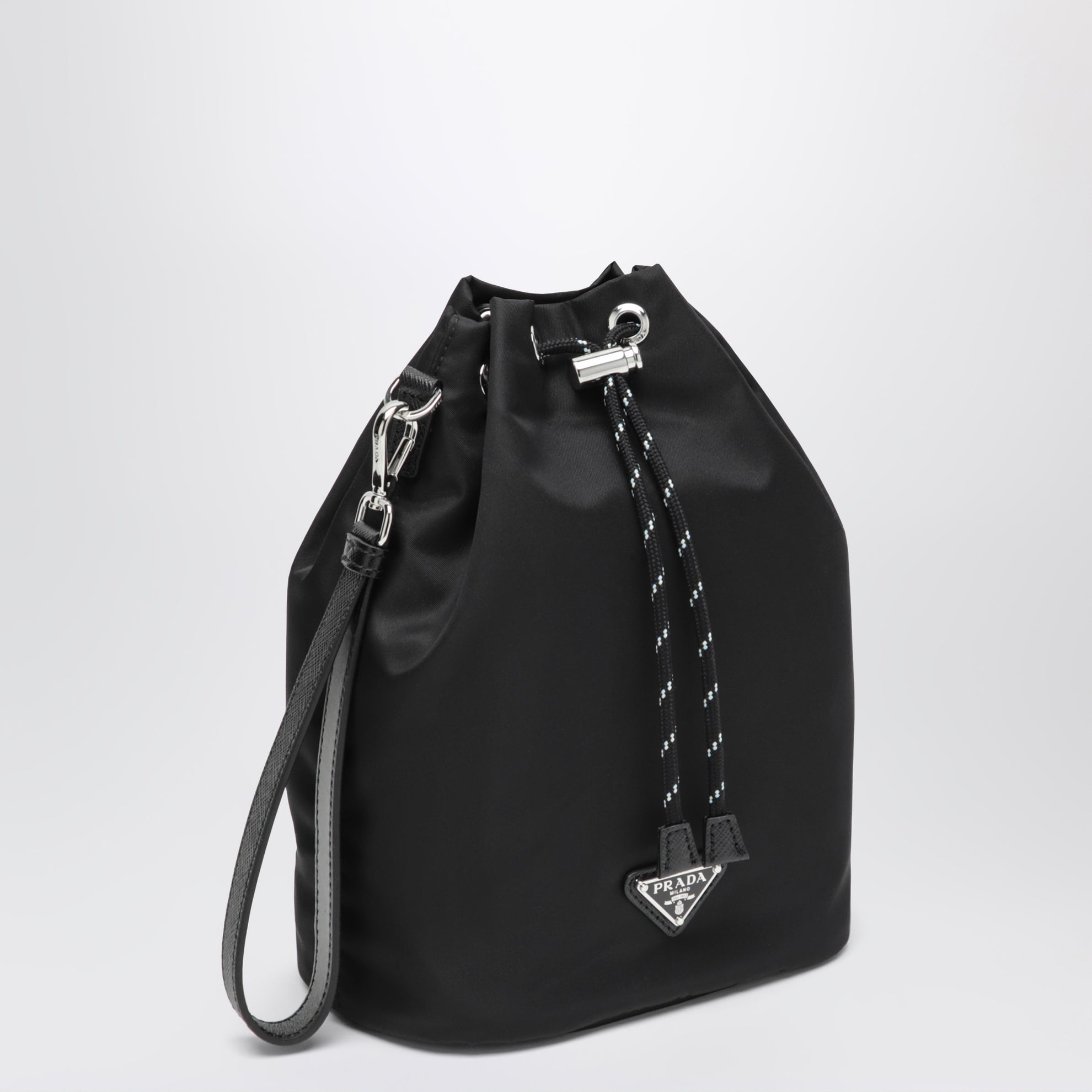 Pouch Speedrock in Re-Nylon e pelle nera