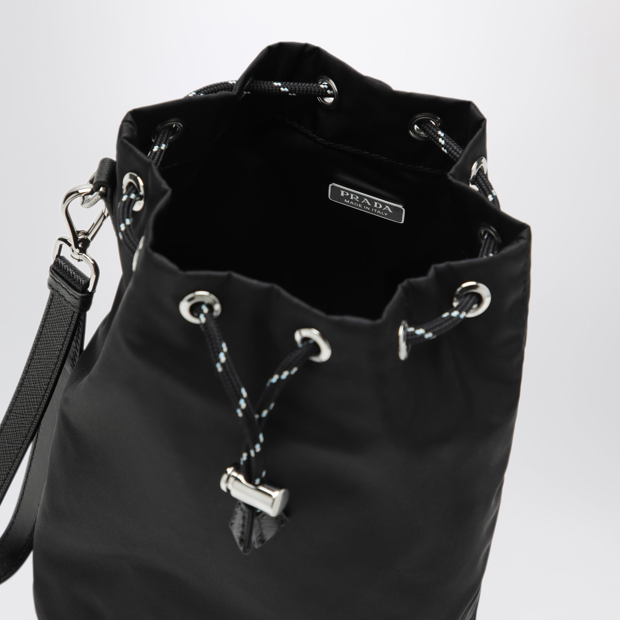 Pouch Speedrock in Re-Nylon e pelle nera