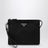 Black Pouch aus Re-Nylon und Saffiano