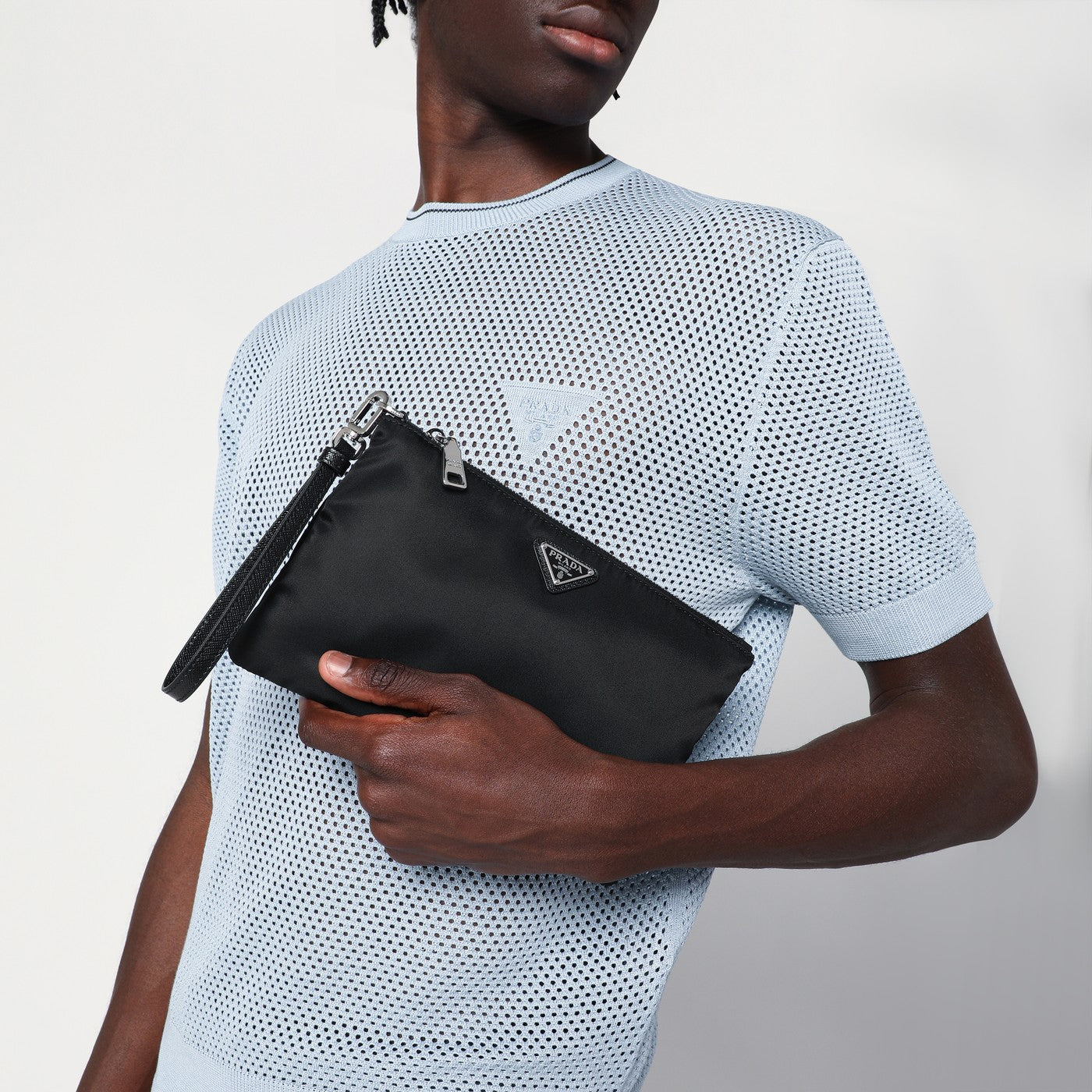 Black Re-Nylon envelope