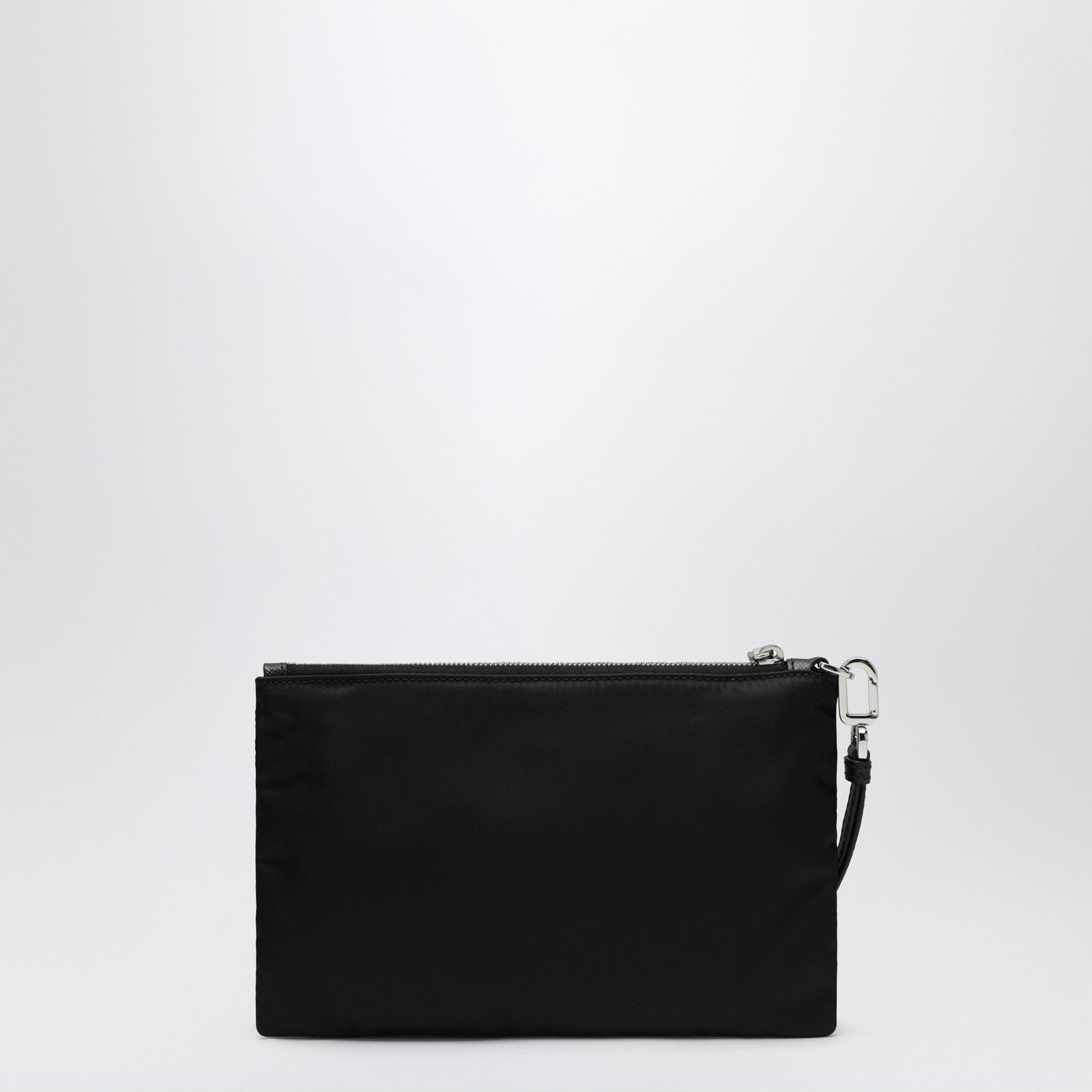 Mera pouch in Re-Nylon and Saffiano leather