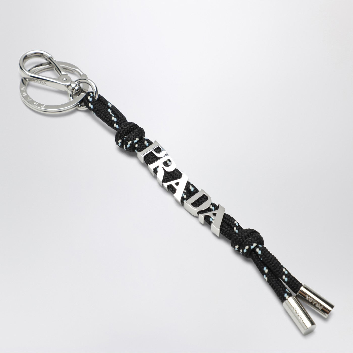 Prada Prada Speedrock key holder in black ribbon | TheDoubleF