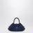 Small navy blue Cristina bag in suede