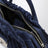 Small navy blue Cristina bag in suede