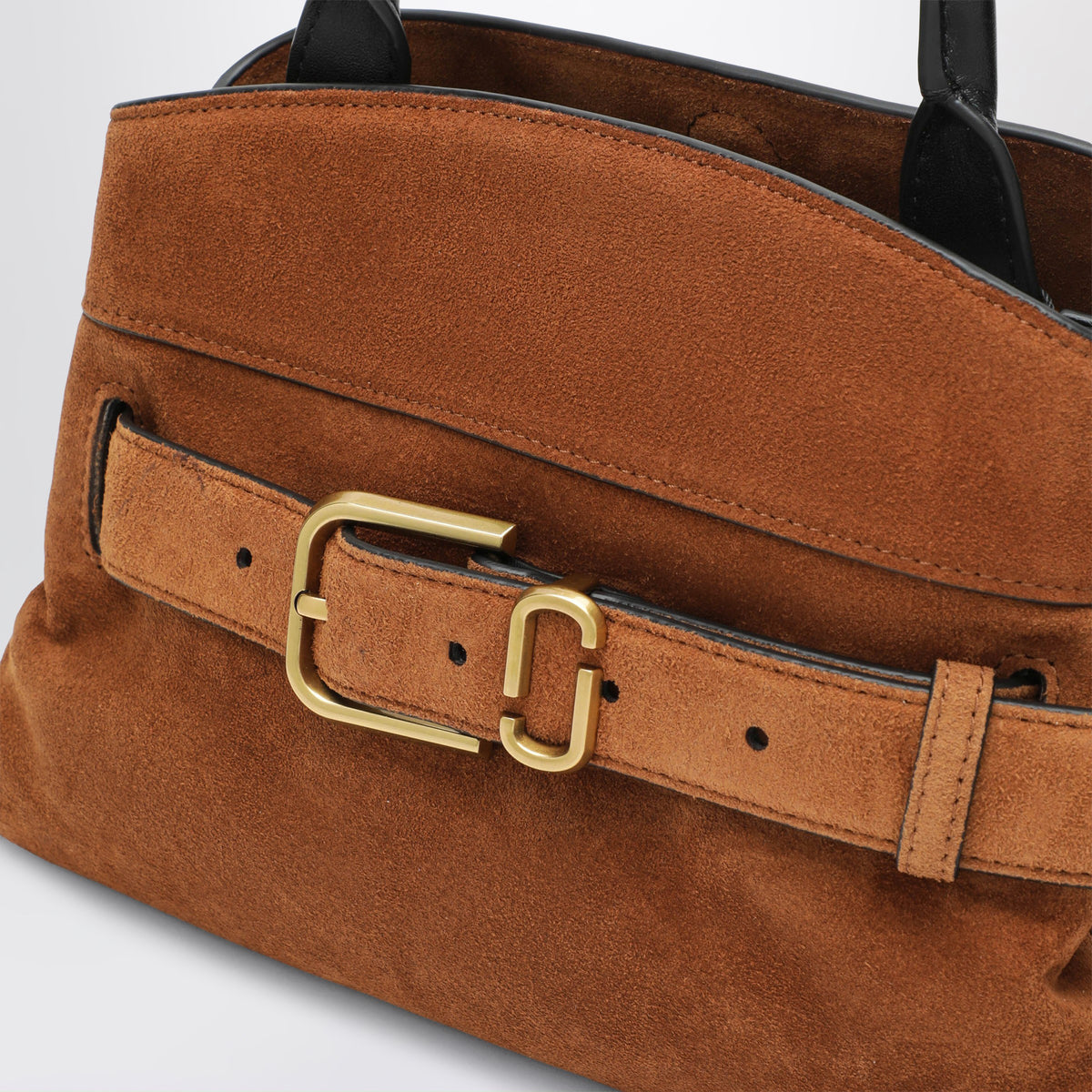 Borsa Dakota The Small Satchel color rame in suede