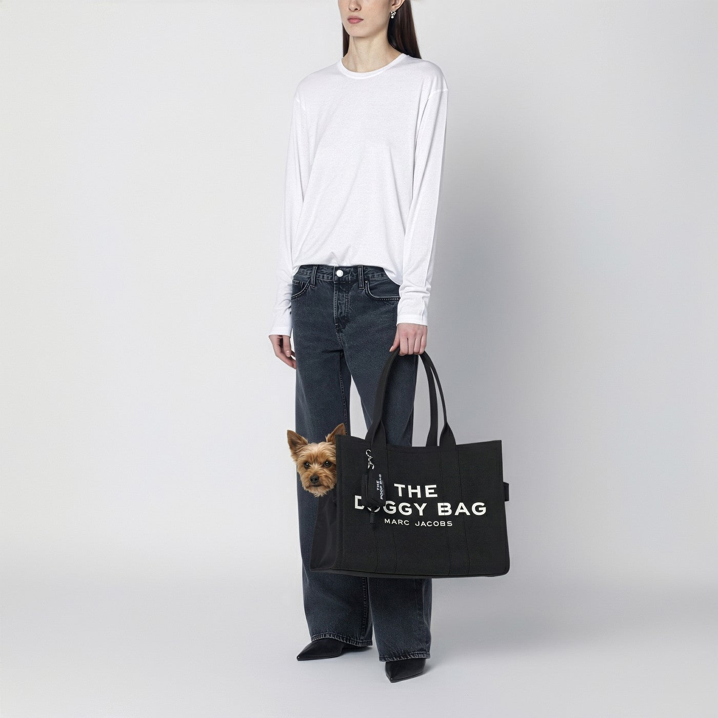 Doggy Tote Bag schwarz