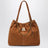Borsa The Cristina Tote color rame in pelle scamosciata