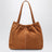 Borsa The Cristina Tote color rame in pelle scamosciata