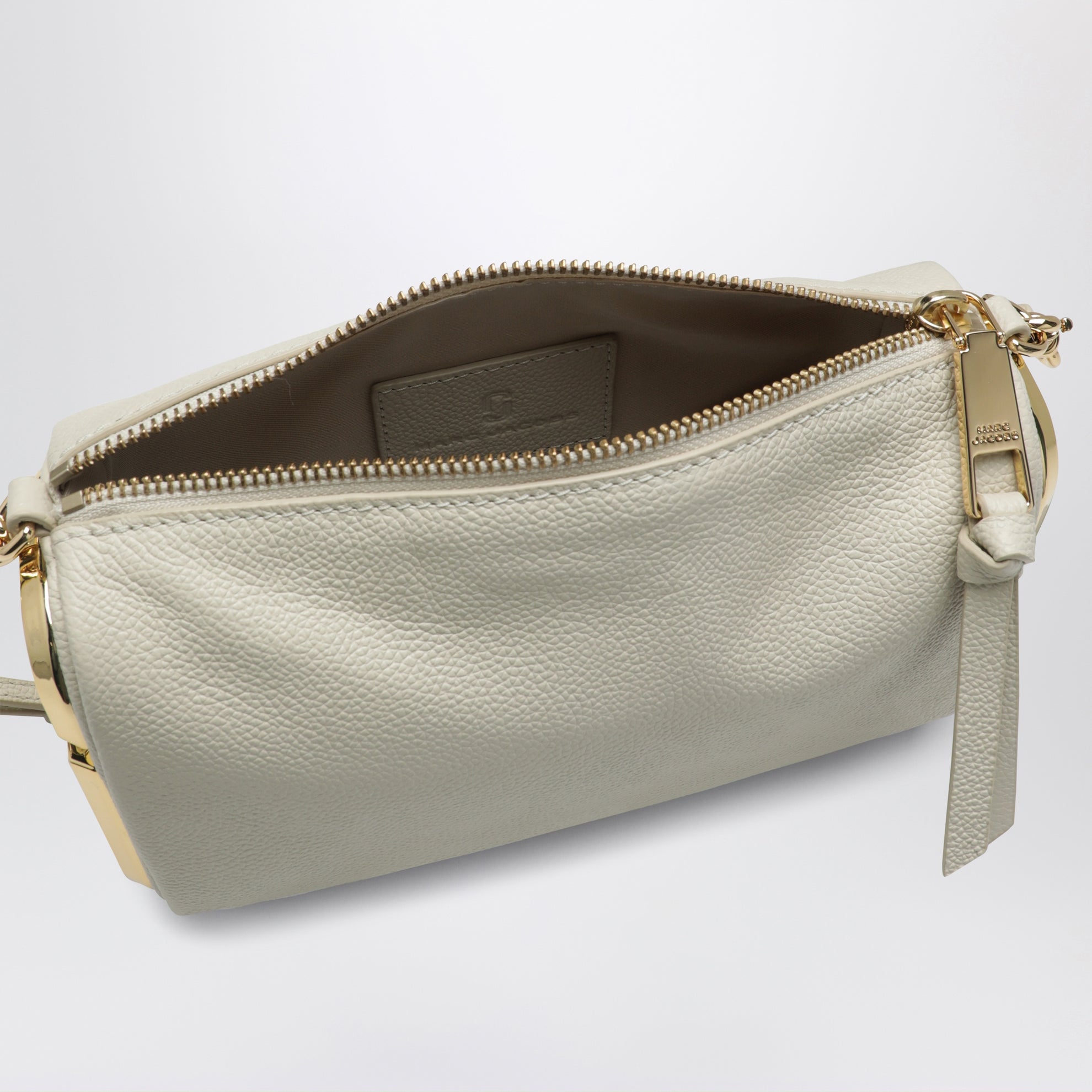Borsa a tracolla Snapshot in pelle bianca