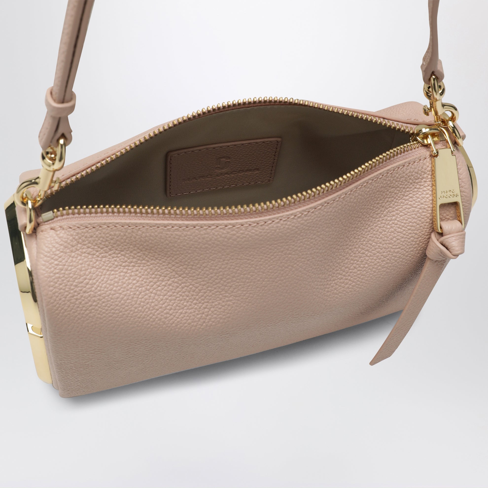 Sac bandoulière Snapshot en cuir grainé rose