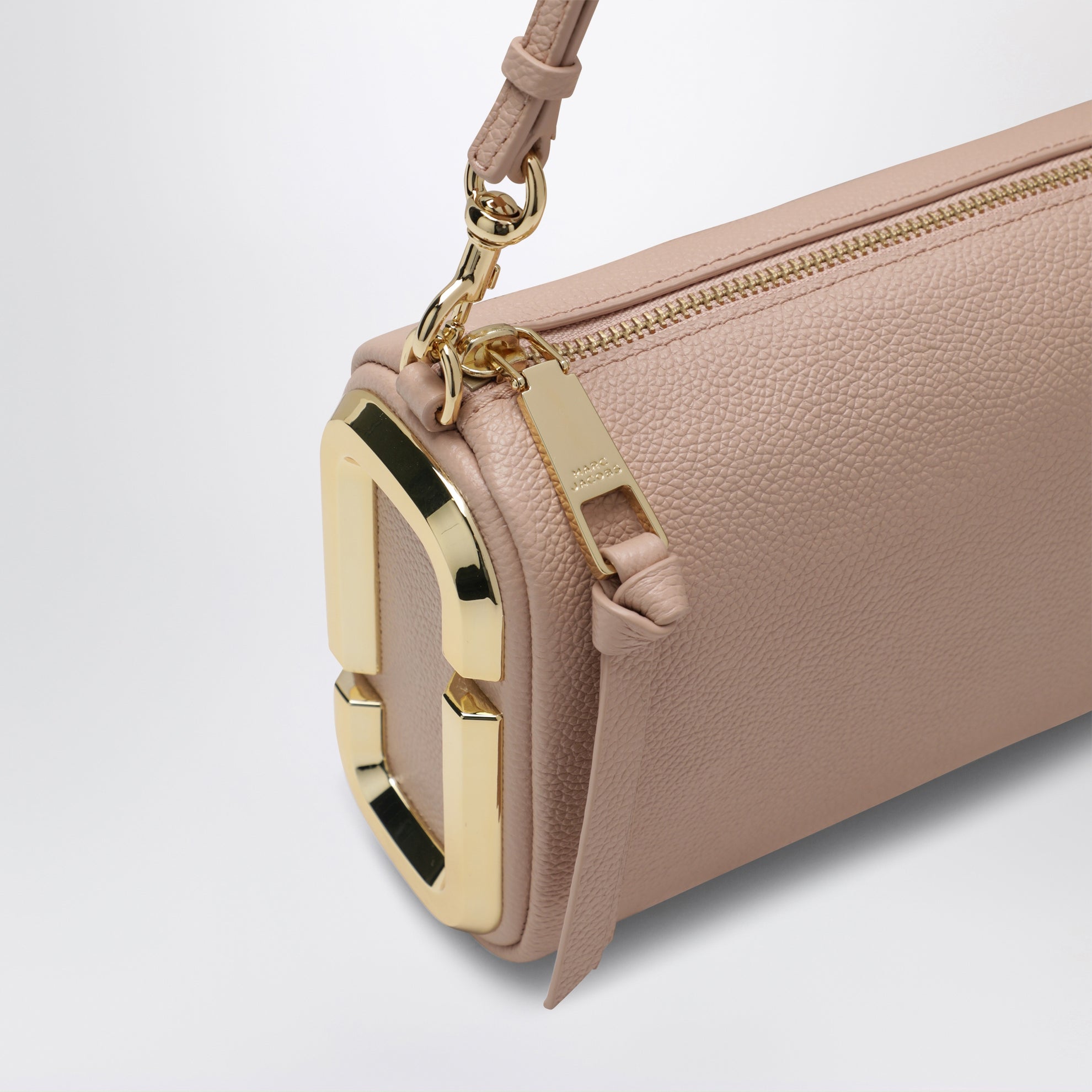 Sac bandoulière Snapshot en cuir grainé rose