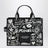 The Tote Bag medium black with punk lettering