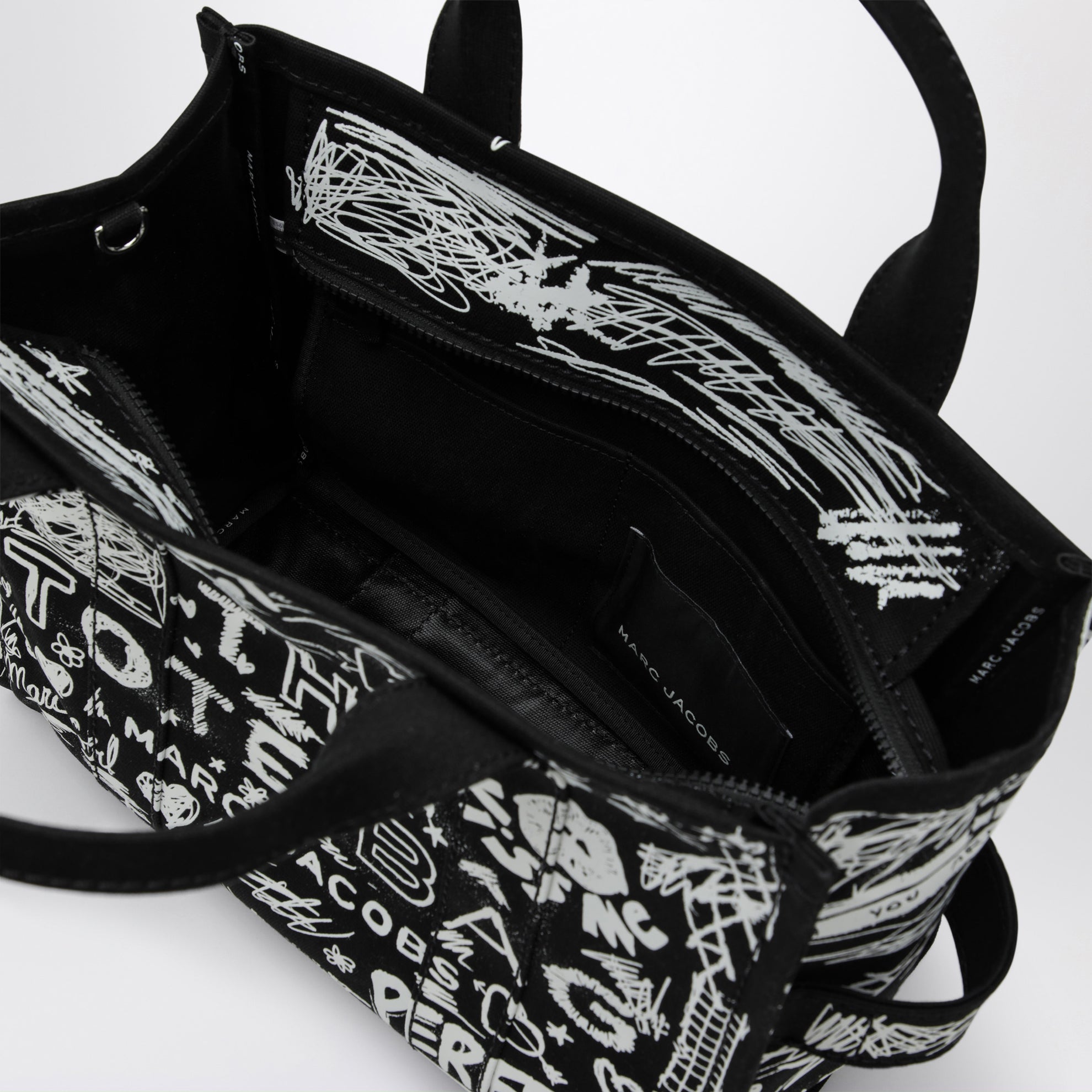 The Tote Bag medium black with punk lettering