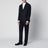 Single-breasted blue wool suit