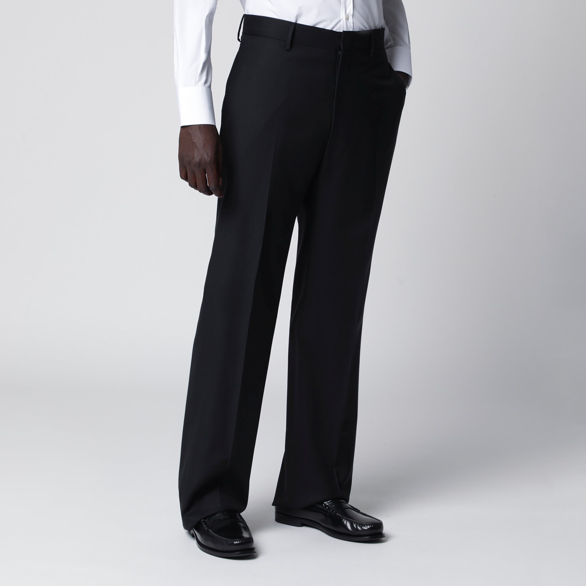 Costume Cuscroisée noire en laine
