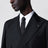 Costume Cuscroisée noire en laine