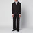 Brown double-breasted suit in wool