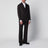 Brown double-breasted suit in wool