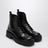 Black brushed leather ankle boot