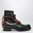 Bottines noires à lacets en cuir