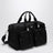 Schwarze Reisetasche aus Re-Nylon und Saffiano-Leder